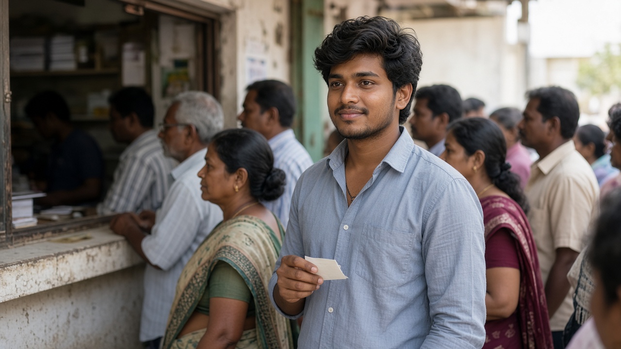 Long queues at public counters